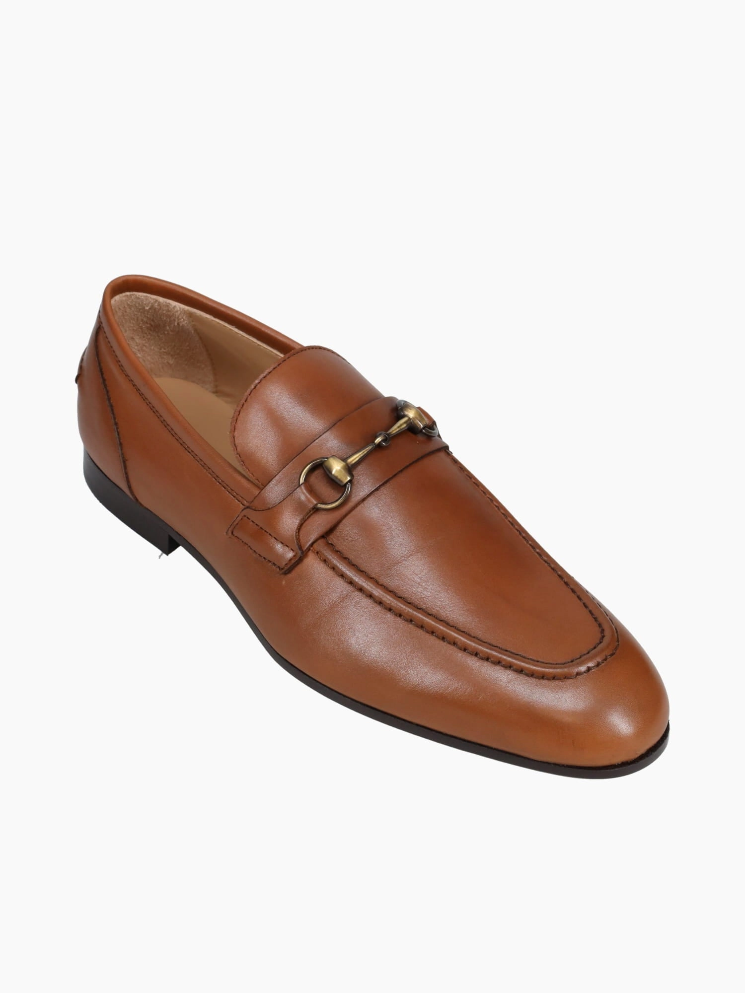 4697 Cognac Leather Comfortable Casual Flat Shoes