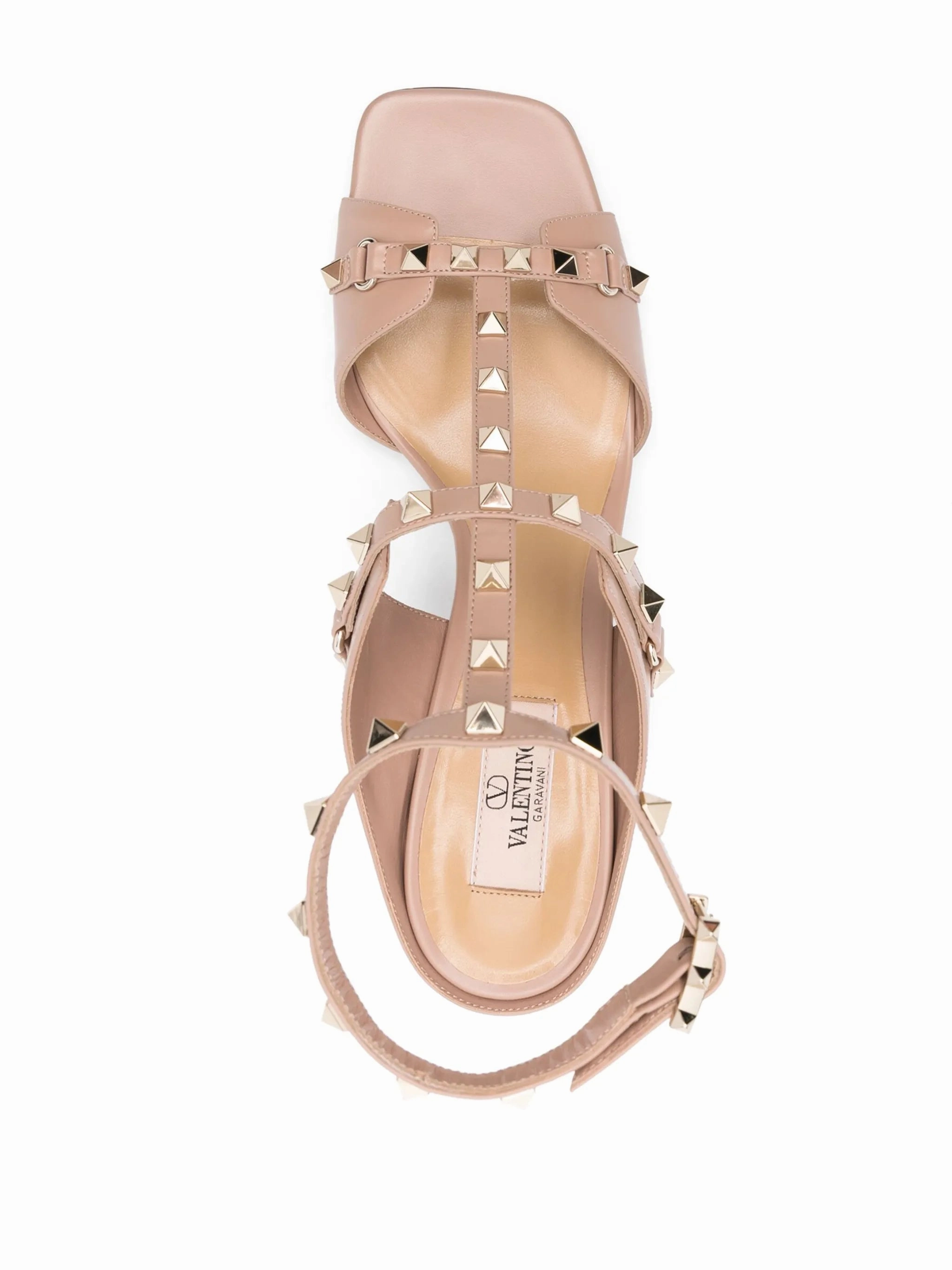 60mm Rockstud leather sandals Sandals Beaches Resort