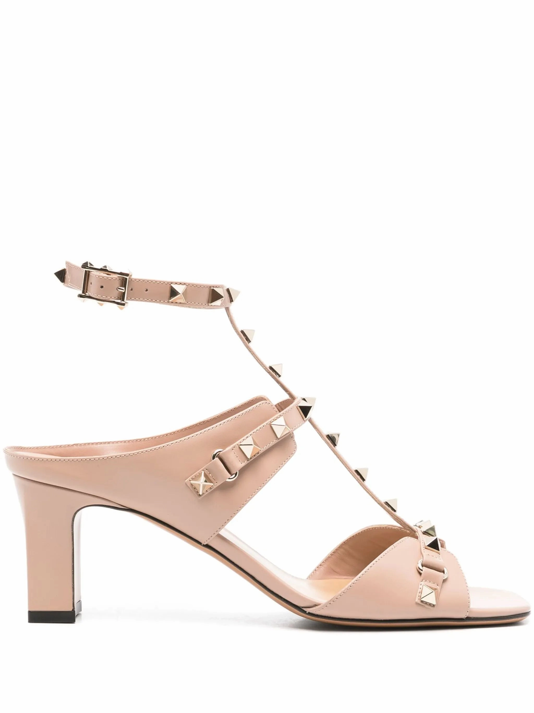 60mm Rockstud leather sandals Sandals Designer