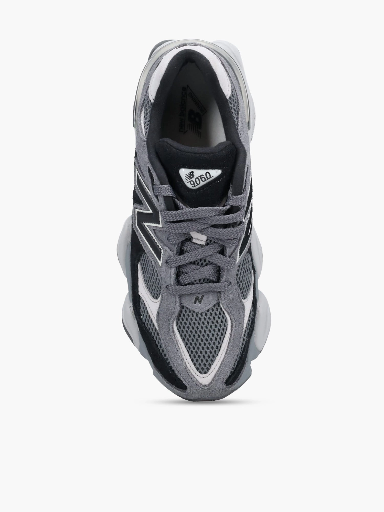 9060 Black Grey suede Feminine Flat Shoes