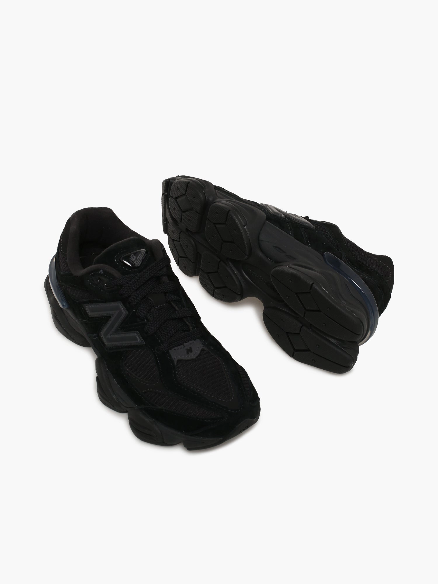 Burgundy Shoes Flats 9060 Triple Black Suede