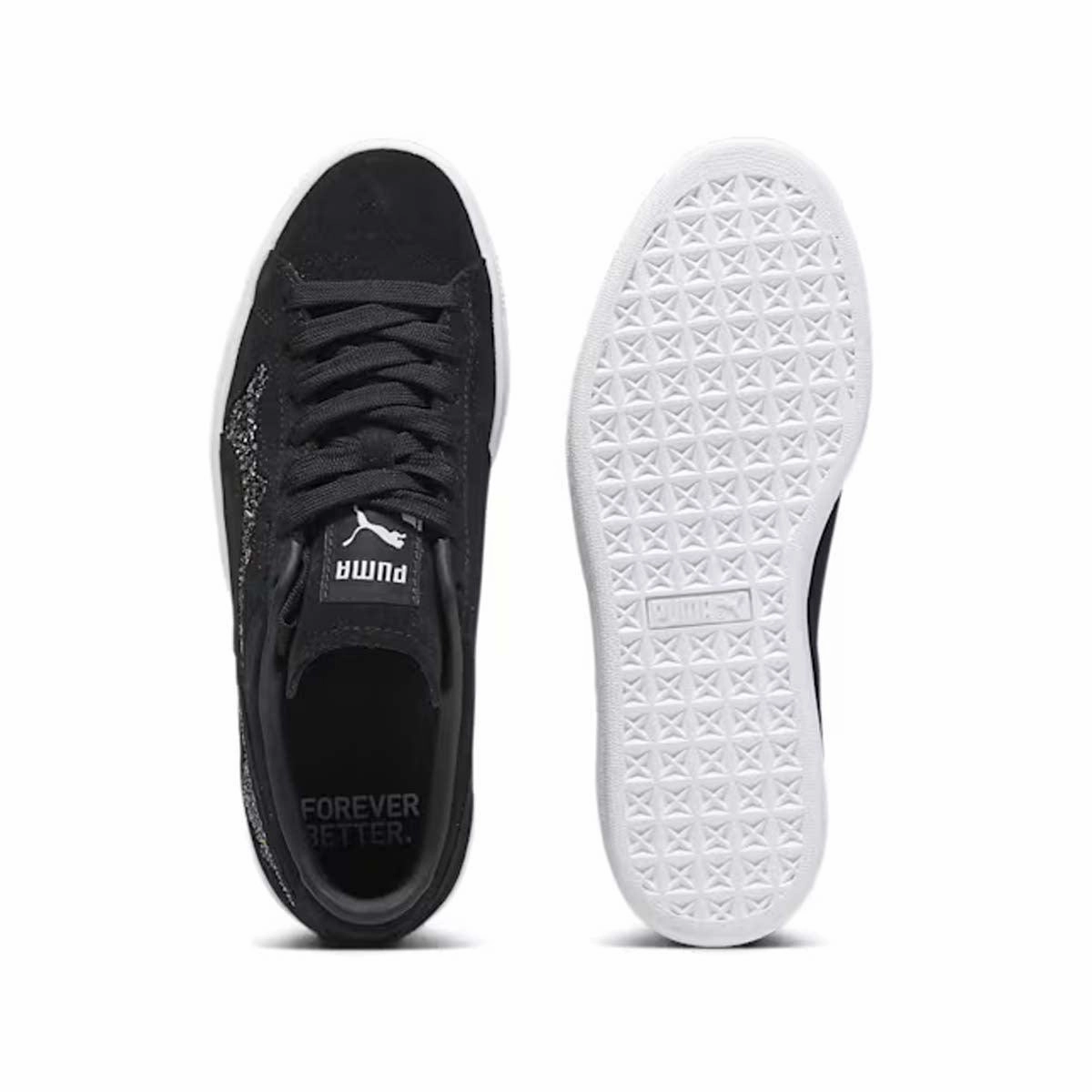   Swarovski Wmns Suede 'Black' Puma Shoes Football New