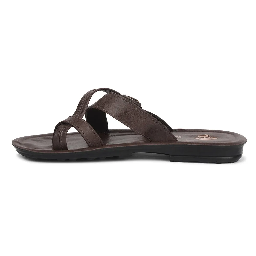 A-HA Brown Casual Flat Sandal For Men MPU-60 By Liberty Sandals Bahamas Exuma