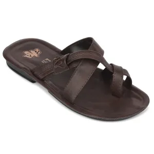 A-HA Brown Casual Flat Sandal For Men MPU-60 By Liberty Doc Martens Sandals