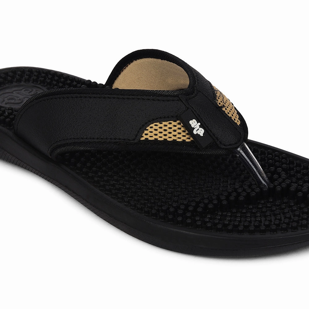 A-HA Black Casual Slipper For Men ACCUPRO1E By Liberty Ballet Slippers Capezio