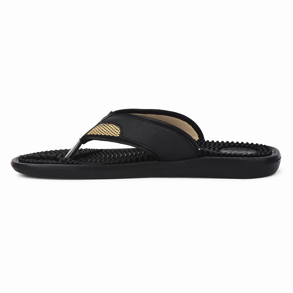 Sully Slippers A-HA Black Casual Slipper For Men ACCUPRO1E By Liberty