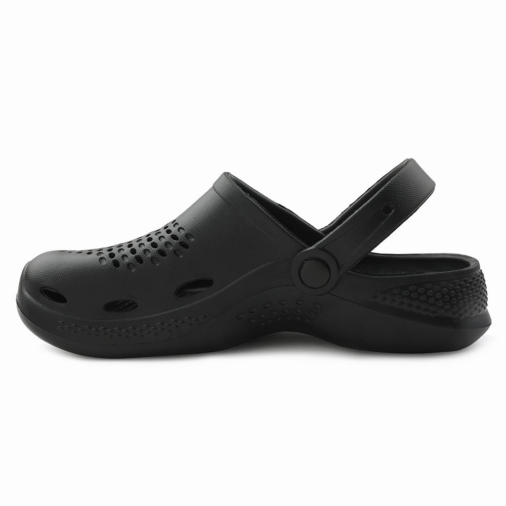 A-HA Black Slingback Clogs For Men GMF-02E By Liberty Demonia Sandals