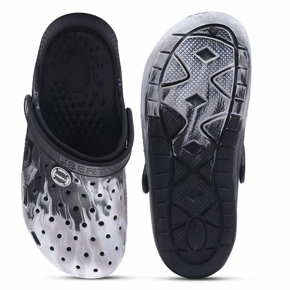 Sandals Negril Beach Resort And Spa Negril Jamaica A-HA Black Slingback Clogs For Men LPMXT-961E By Liberty