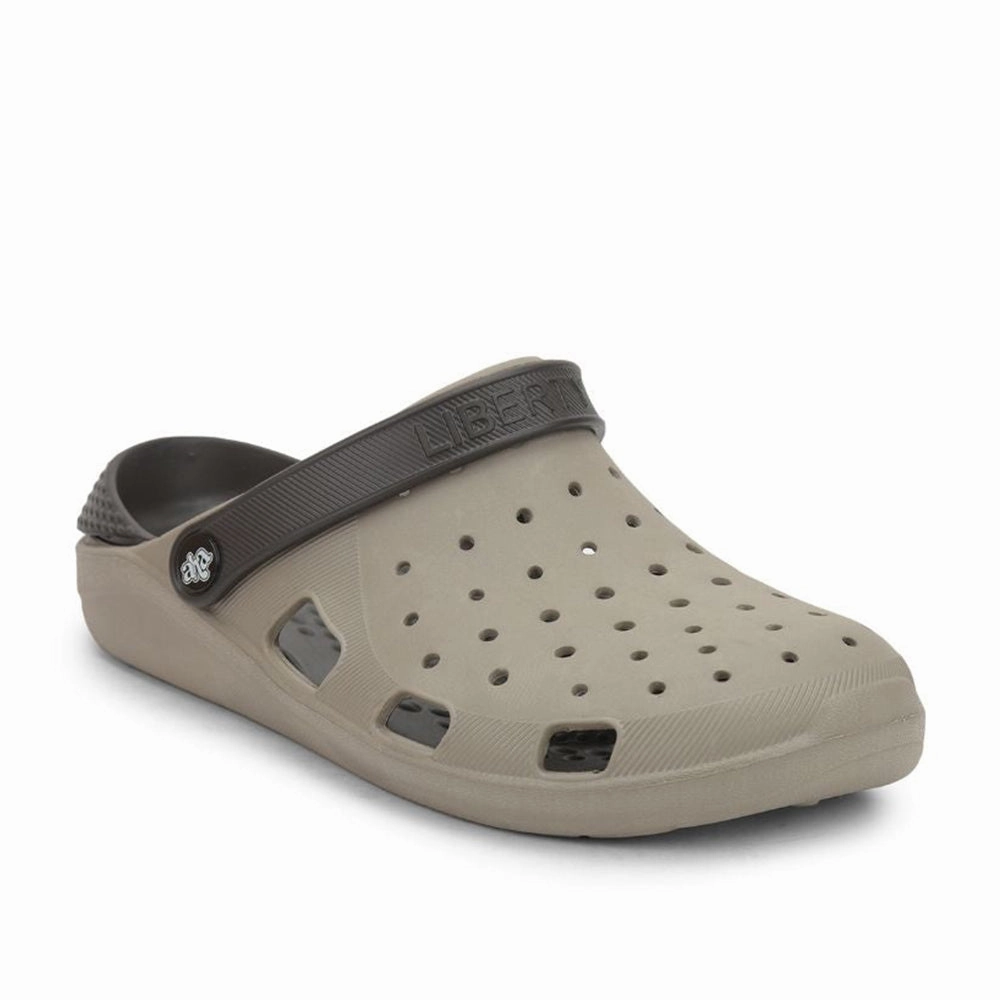 Leopard Sandals A-HA Casual Beige Clogs For Men LPMXT-800 By Liberty