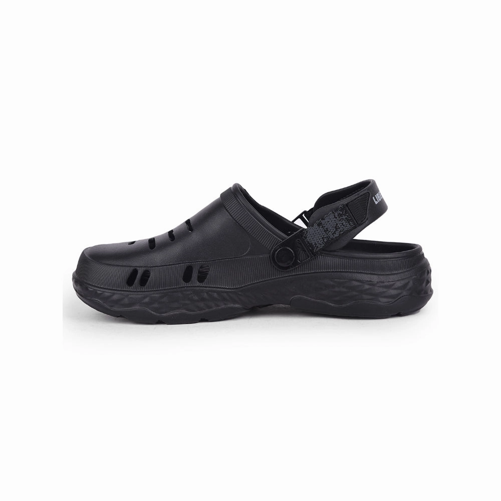 A-HA Casual Black Clogs For Men BEACHRIDE By Liberty Oasis Sandals