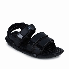 Sandals Secrets A-HA Casual Black Sandals For Men LB195-01 By Liberty