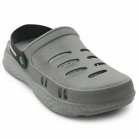 A-HA Casual Grey Clogs For Men BEACHRIDEM By Liberty Baretrap Sandals