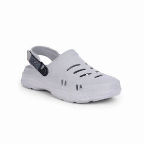 Finn Sandals A-HA Casual Light Grey Clogs For Men BEACHRIDE By Liberty
