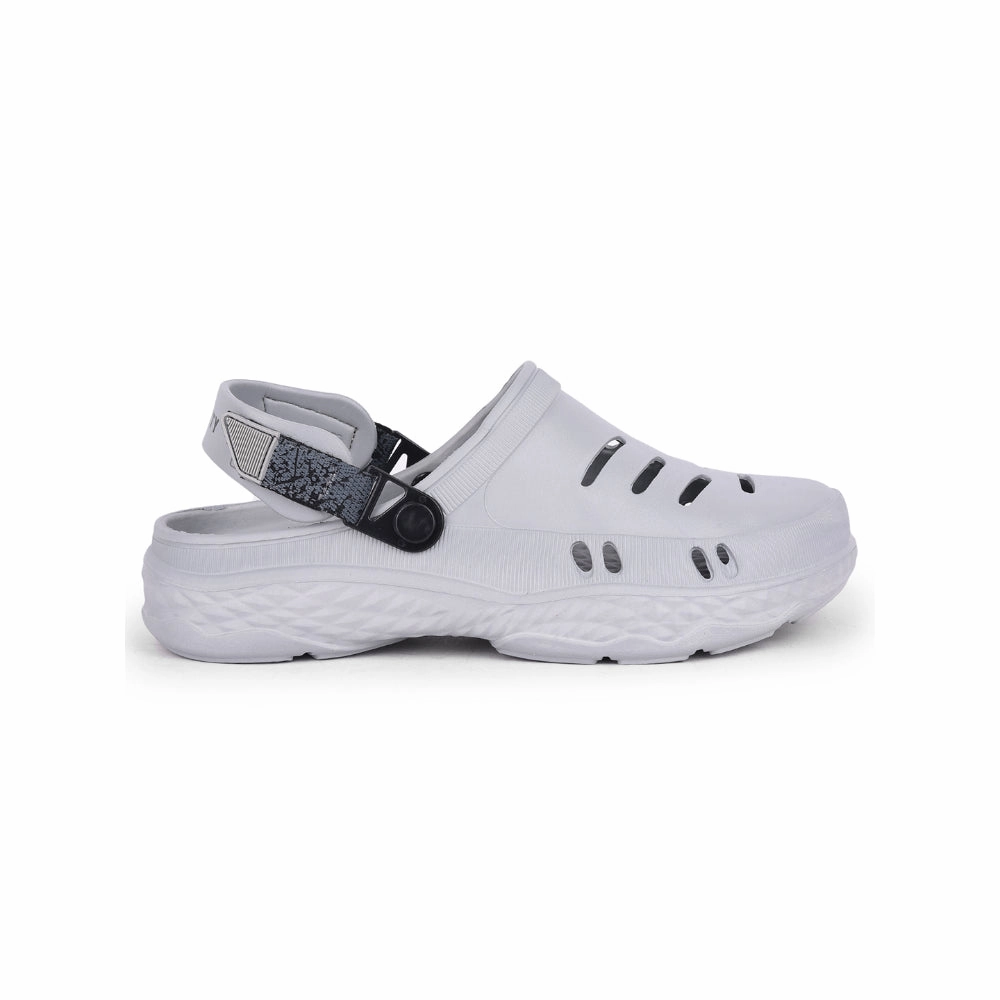 A-HA Casual Light Grey Clogs For Men BEACHRIDE By Liberty Sandals With Support For Walking