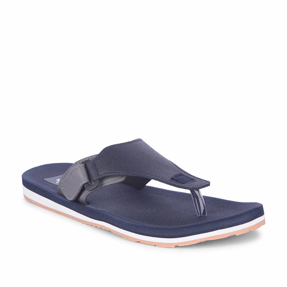 Halcyon Sandals St Lucia Hotel A-HA Casual Navy Blue Flip Flop For Men ANCO-01 By Liberty