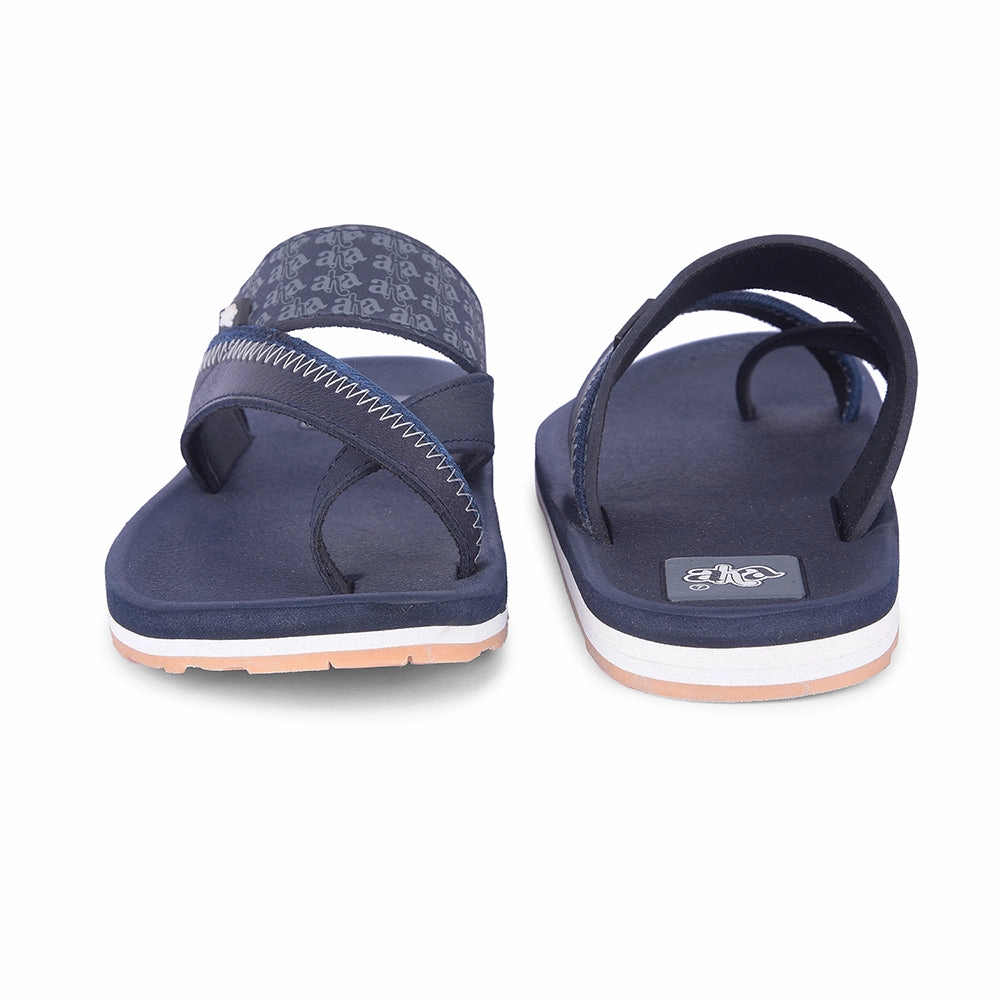A-HA Casual Navy Blue Flip Flop For Men ANCO-02 By Liberty Fall Slippers