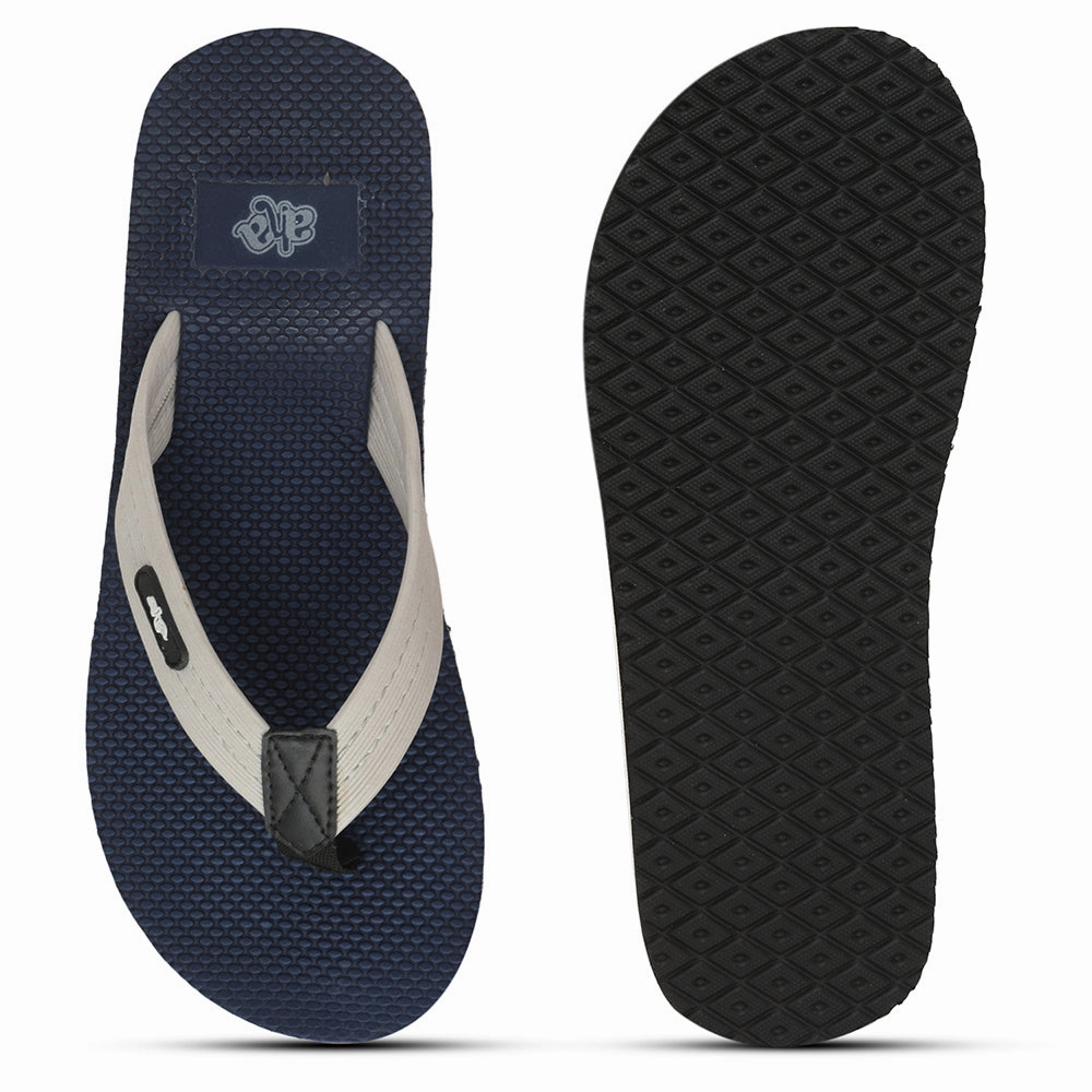 Shop Slippers Nearby A-HA Casual Navy Blue Flip Flop For Men JTN-03 By Liberty