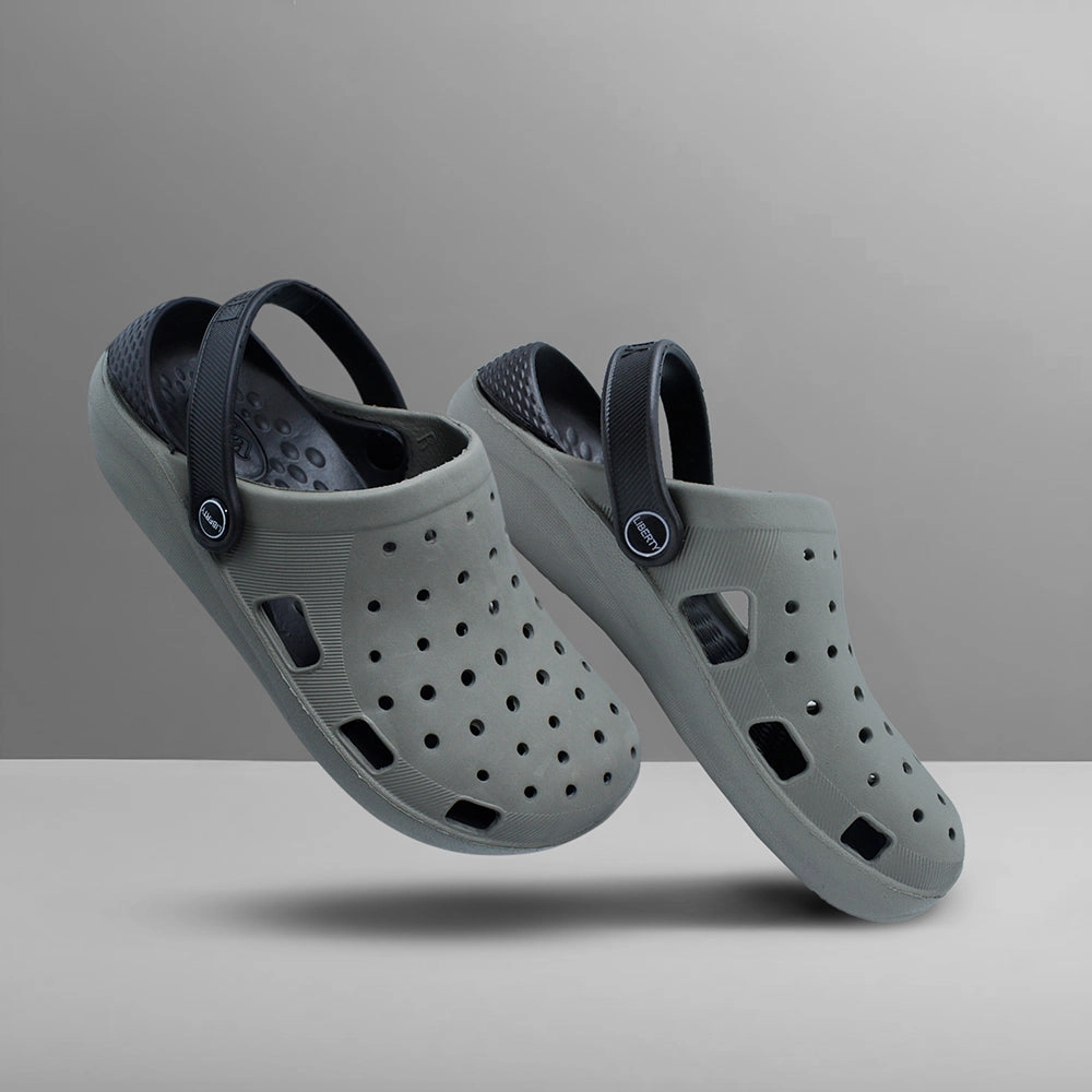 Jimmy Choo Sandals A-HA Grey Slingback Clogs For Men LPMXT-800 By Liberty