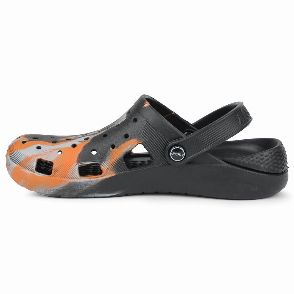 St Lucia Sandals Halcyon A-HA Orange Slingback Clogs For Men LPMXT-961E By Liberty