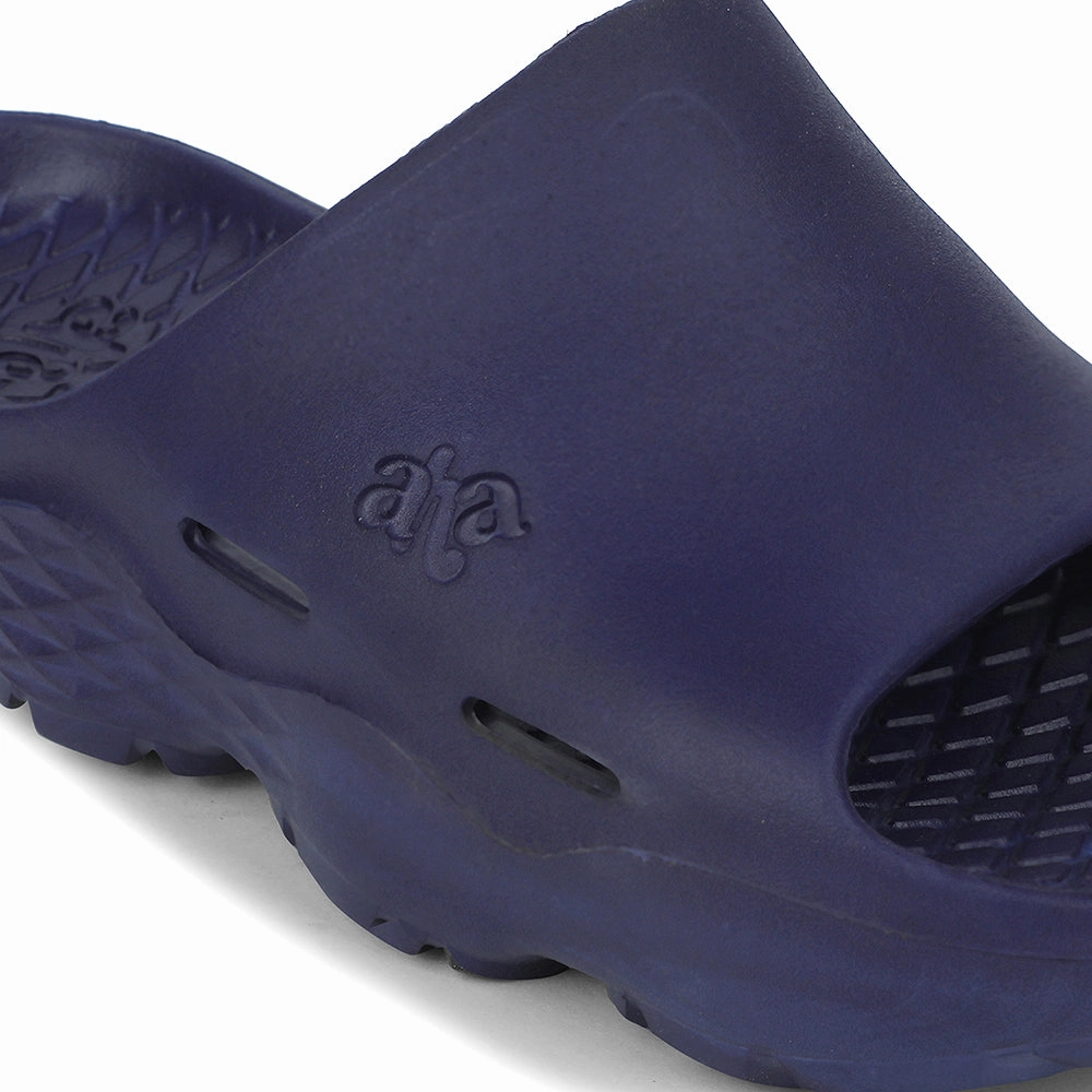 A-HA Royal Blue Casual Slipper For Men SOFTWALK By Liberty Lavins Slides
