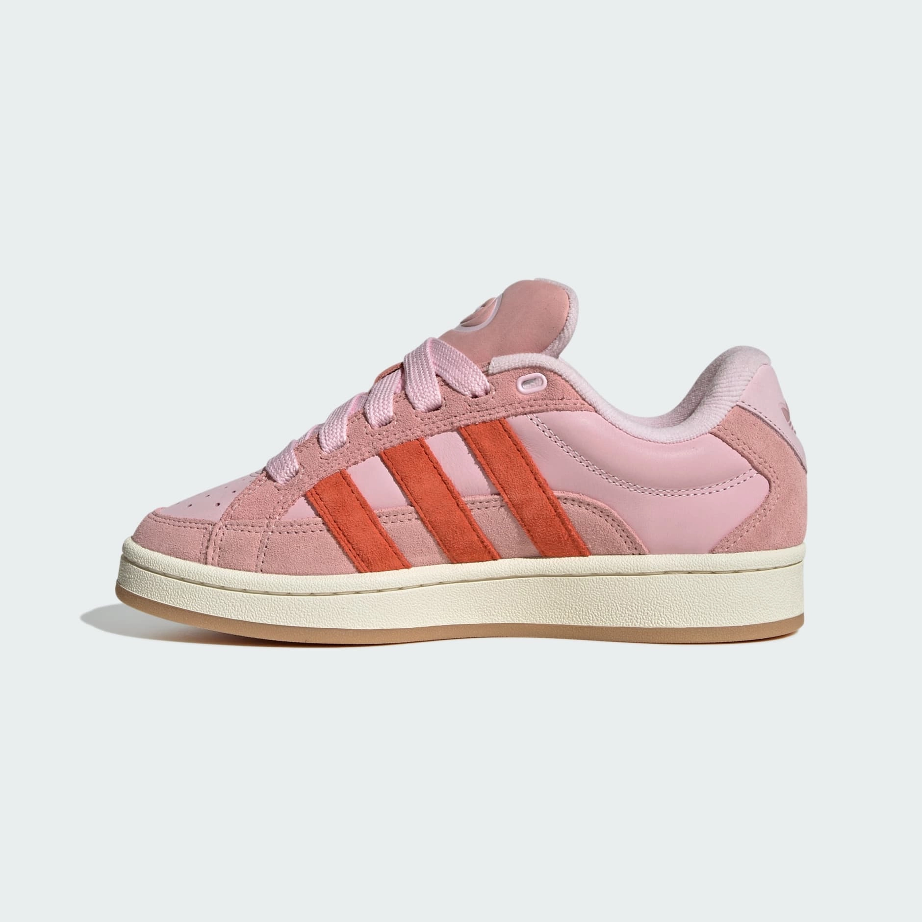 Maroon Adidas Tennis Shoes CAMPUS 00S BETA SHOES - Clear Pink / Cream White / Preloved Red