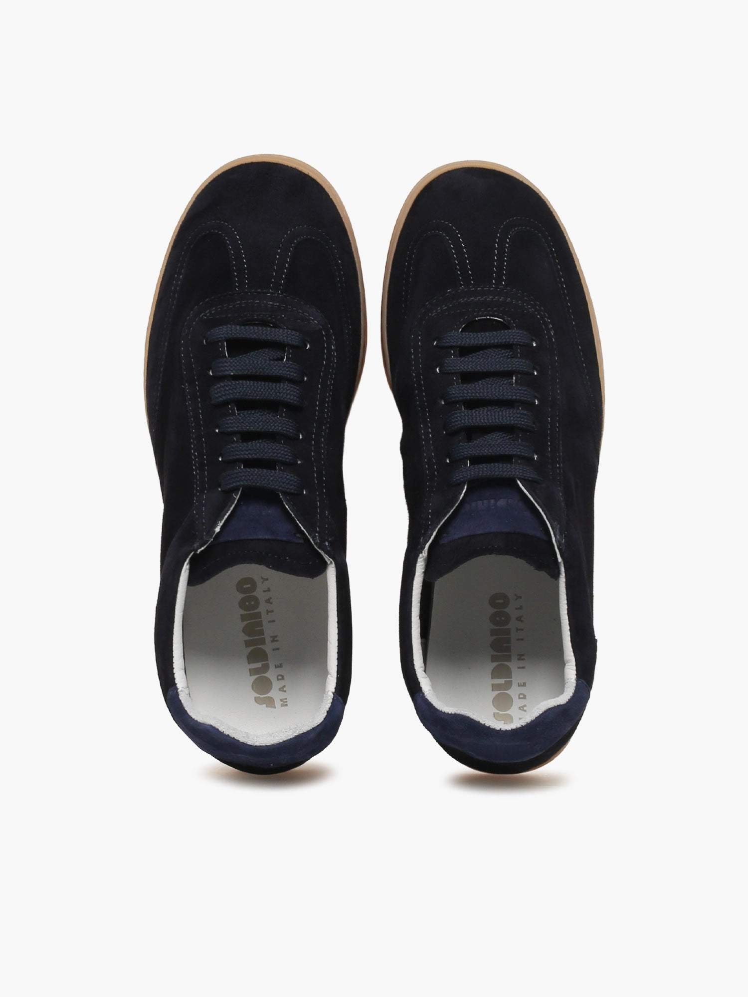 Amalfi Navy Rive suede Sequin Shoes Flats