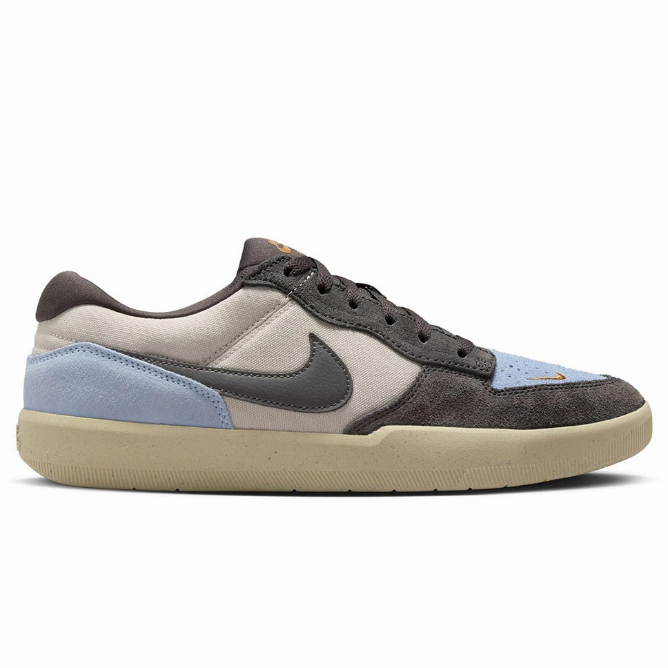 Nike SB Force 58 Light Orewood Brown Psychic Blue Shoes Basketball Shoes That Say Air On The Side