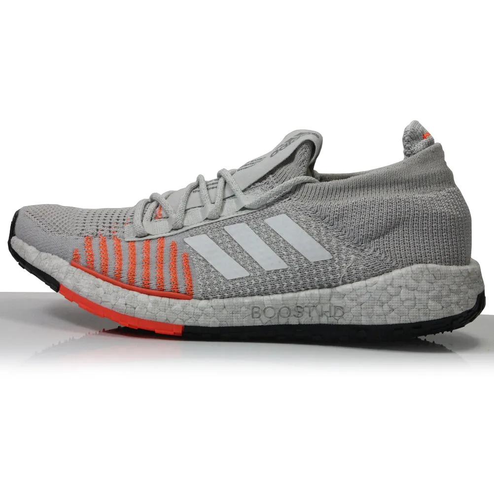 adidas Pulseboost HD Women's Running Shoe -Grey/White/Hi-Res Coral Most Cushioned Running Shoe