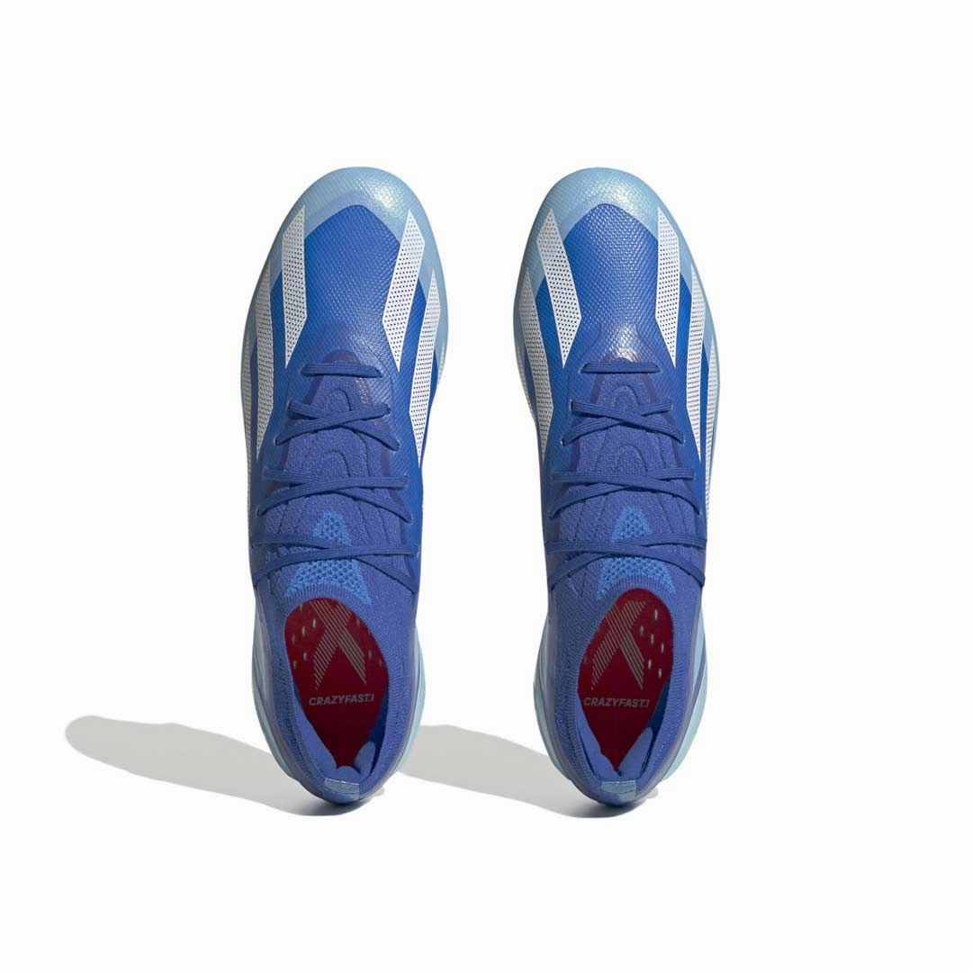 Soccer Cleats With Fold Over Tongue adidas - Unisex X Crazyfast.1 Soft Ground Soccer Cleats (IE6628)