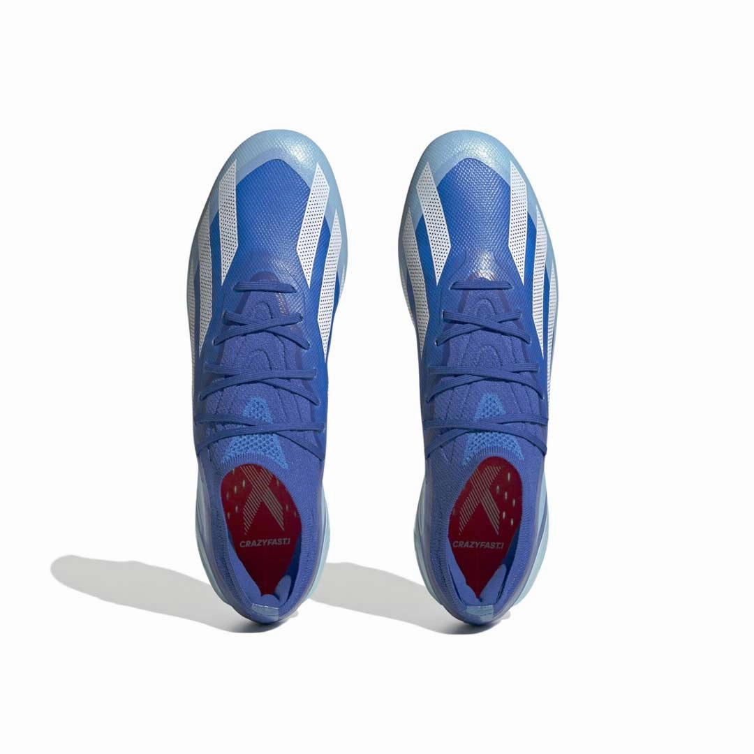 adidas - Unisex X Crazyfast.1 Soft Ground Soccer Cleats (IE6628) Performance Mundial Team Turf Soccer Cleat