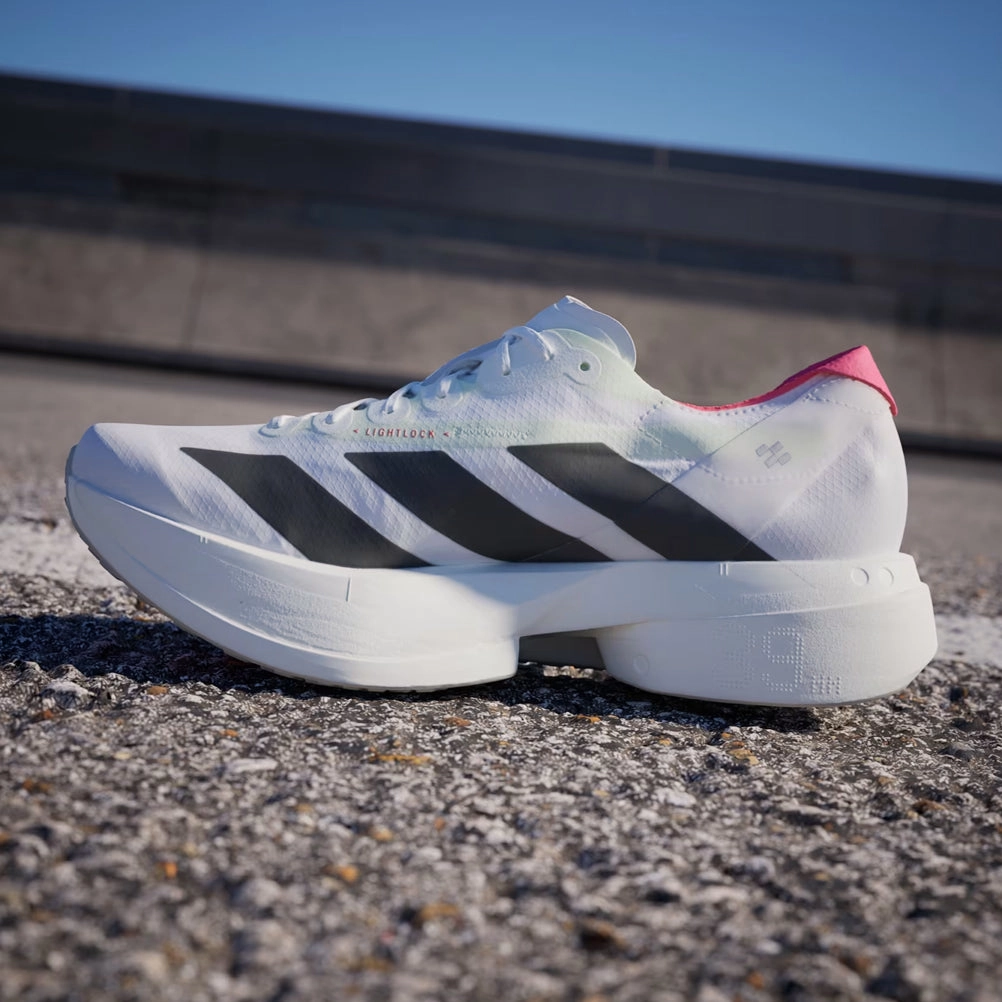 Running Shoes Recommended For Plantar Fasciitis adidas Adizero Adios Pro 4 Women's Running Shoe - Cloud White/Core Black/Silver Metallic