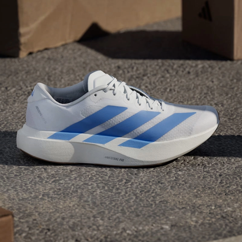 Supernova Rise 2 Running Shoes adidas Adizero Evo SL Women's Running Shoe - Cloud White/Blue Fusion/Off White
