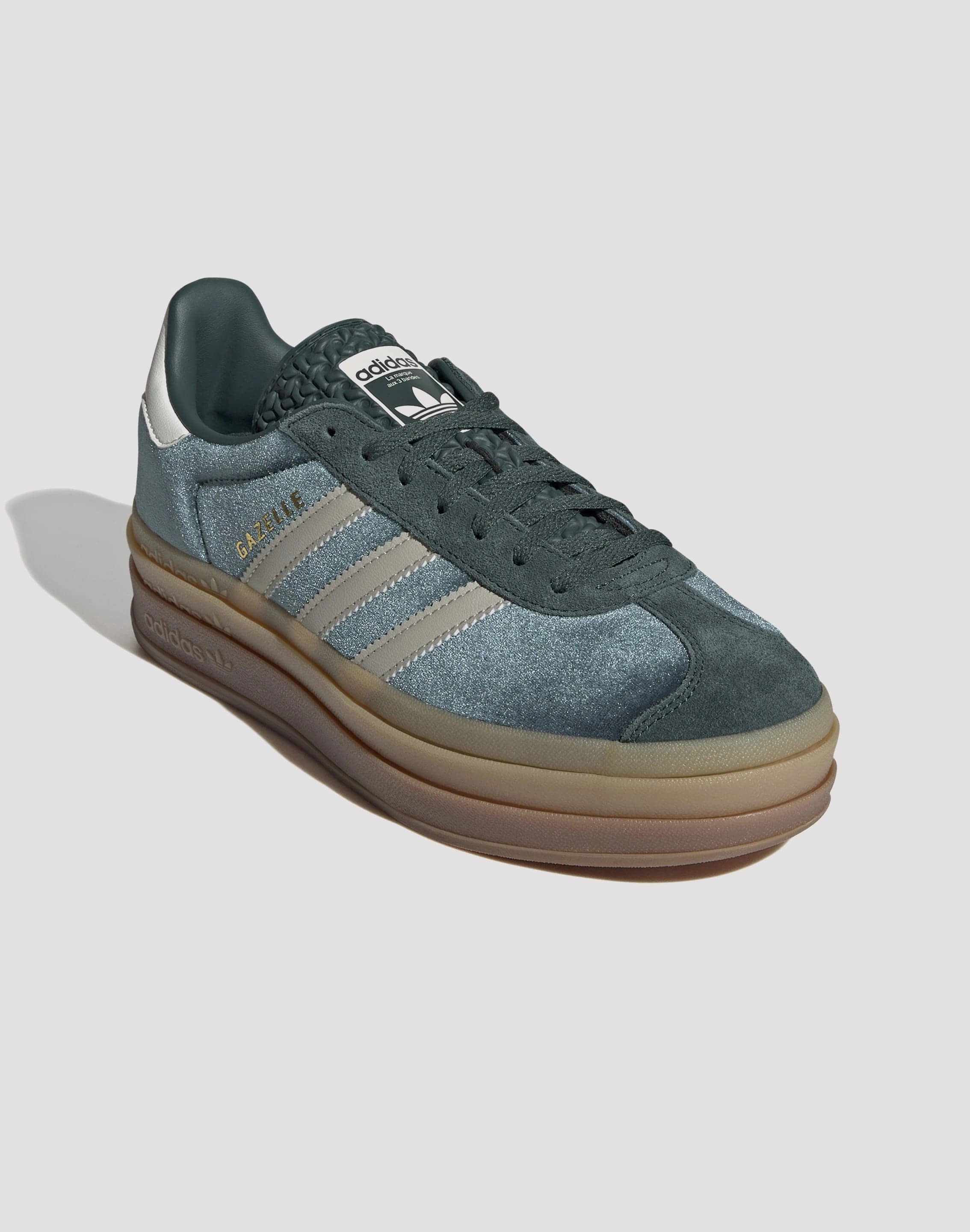 Adidas Shoes With Print Adidas Originals Gazelle Bold "Mineral Green/Putty Grey"