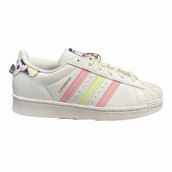 Air Force 1 Sneakers Adidas Originals sneakers da bambina Superstar C GY3331 bianco-rosa-lime