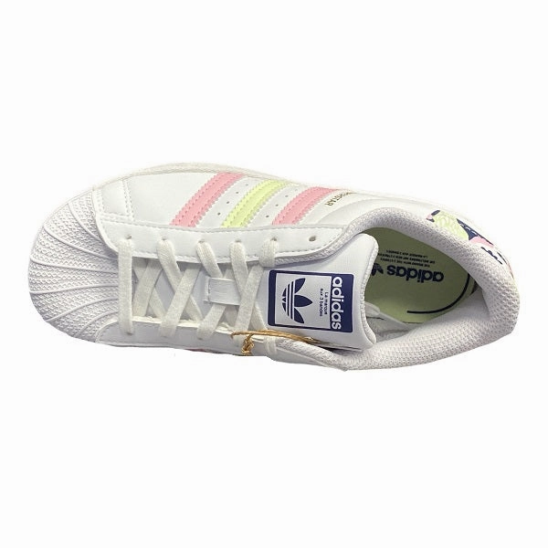Adidas Originals sneakers da bambina Superstar C GY3331 bianco-rosa-lime Mschf Sneakers