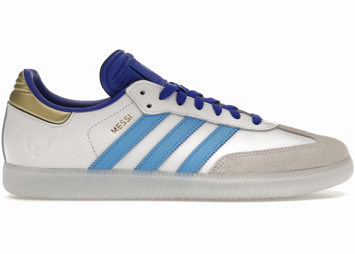 Gold White Soccer Cleats Adidas Samba Indoor Lionel Messi