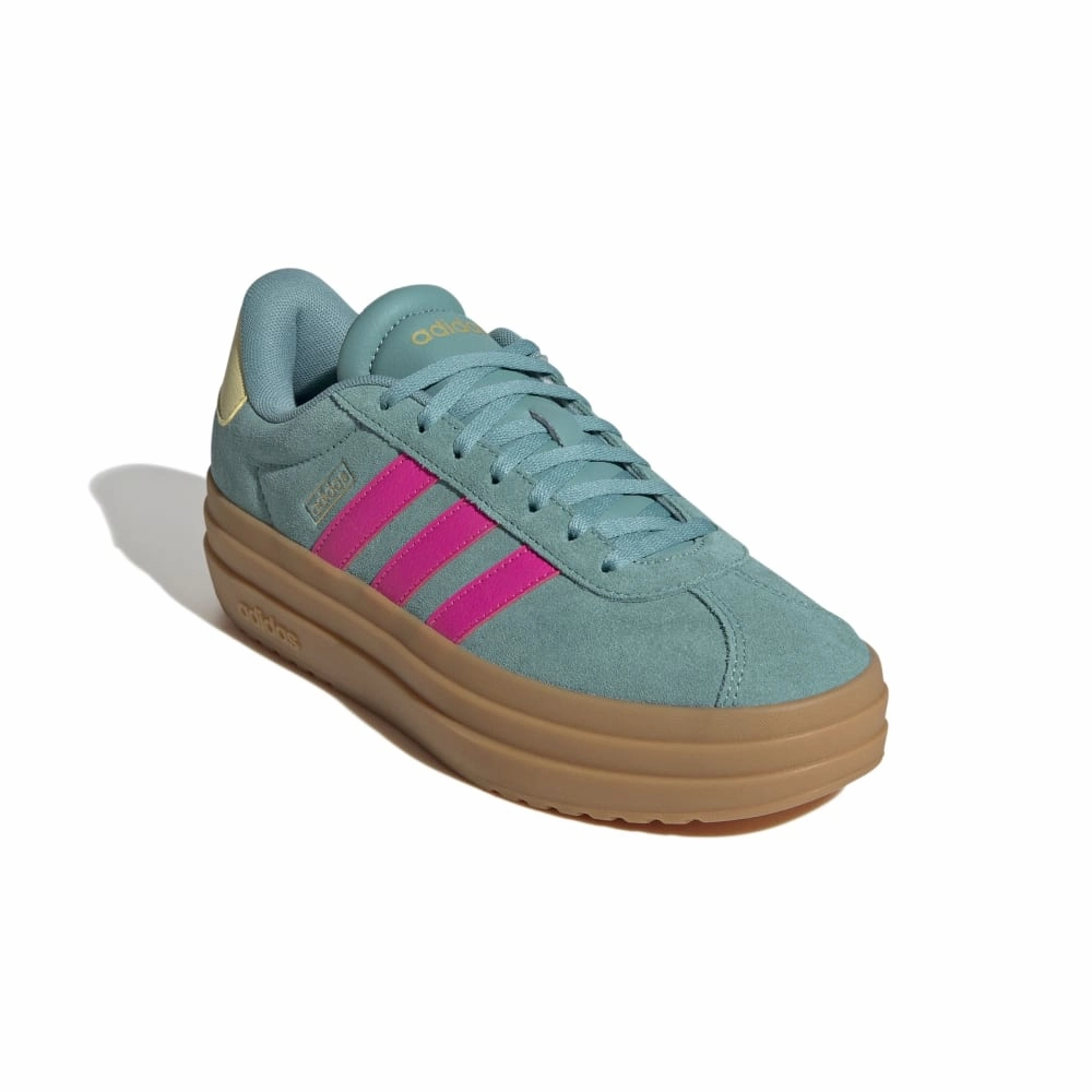 Adidas Women' VL Court Bold Shoes Turquoise Shock Pink Powder Teal Powder Yellow Neutral Adidas Shoes