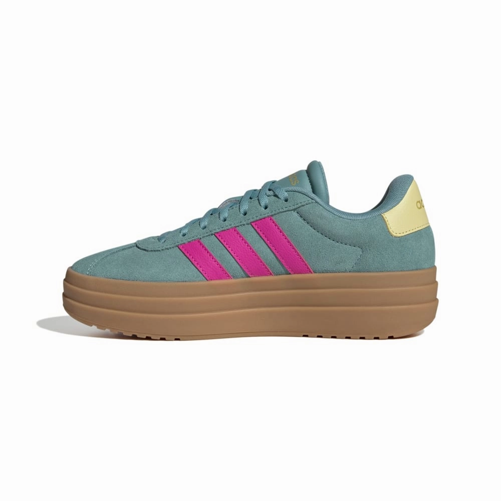 Adidas Samba Indoor Shoes Adidas Women' VL Court Bold Shoes Turquoise Shock Pink Powder Teal Powder Yellow