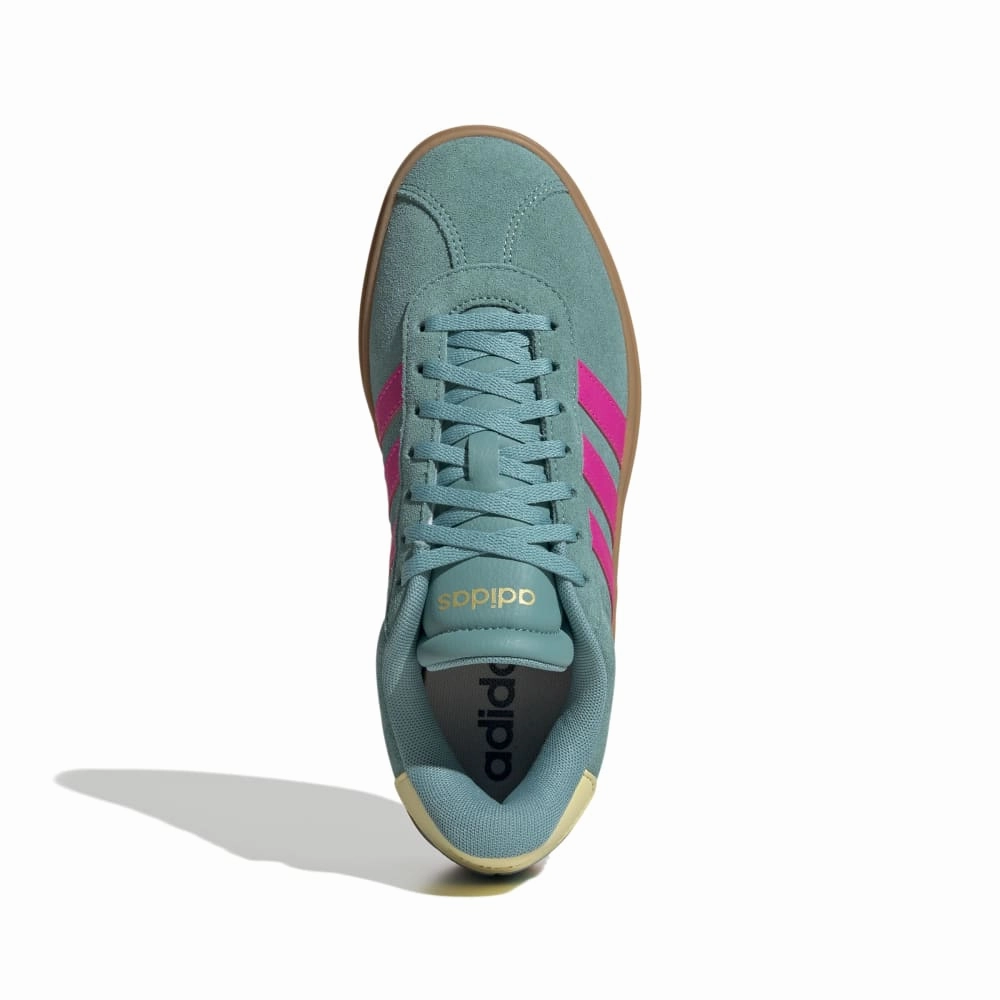 Adidas Women' VL Court Bold Shoes Turquoise Shock Pink Powder Teal Powder Yellow Adidas 3d Shoes