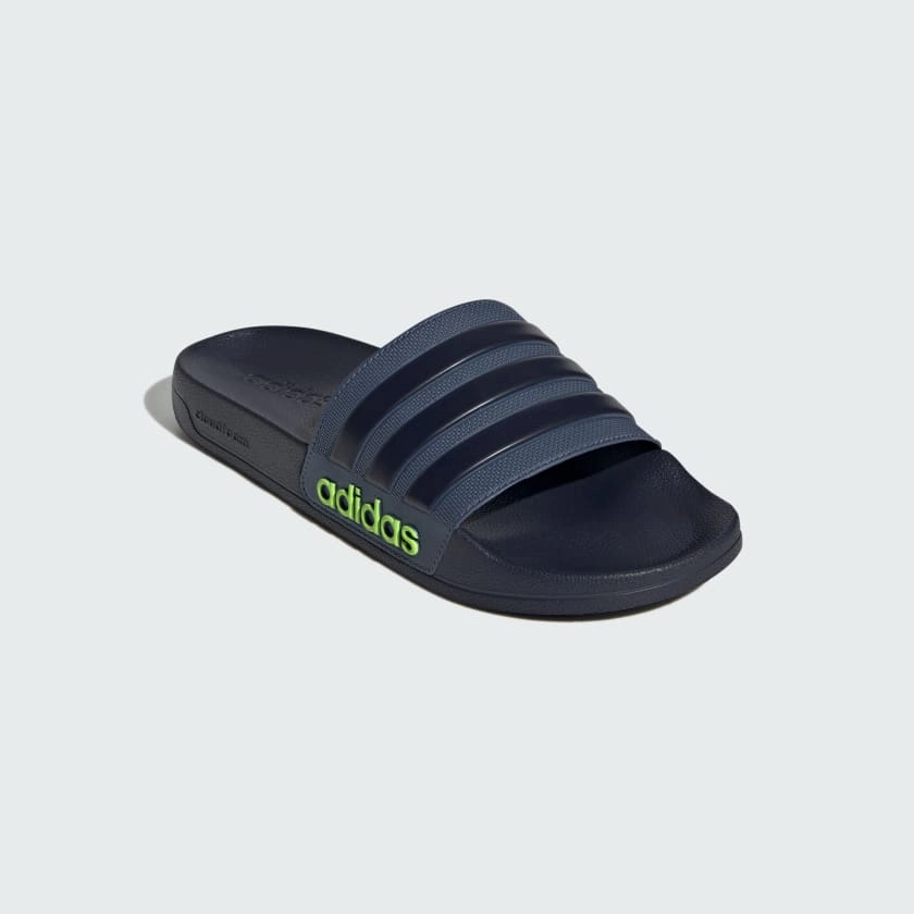 ADILETTE SHOWER SLIDES - Legend Ink / Preloved Ink / Lucid Lemon Adidas Gazelle Bold Shoes
