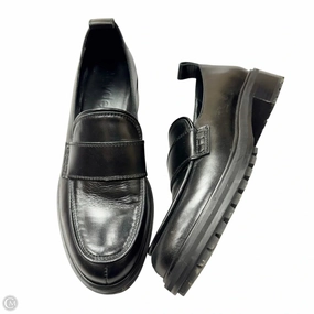 Rubber Sole Penny Loafers Shoes Flats By Aeyde In Black, Size: 9.5