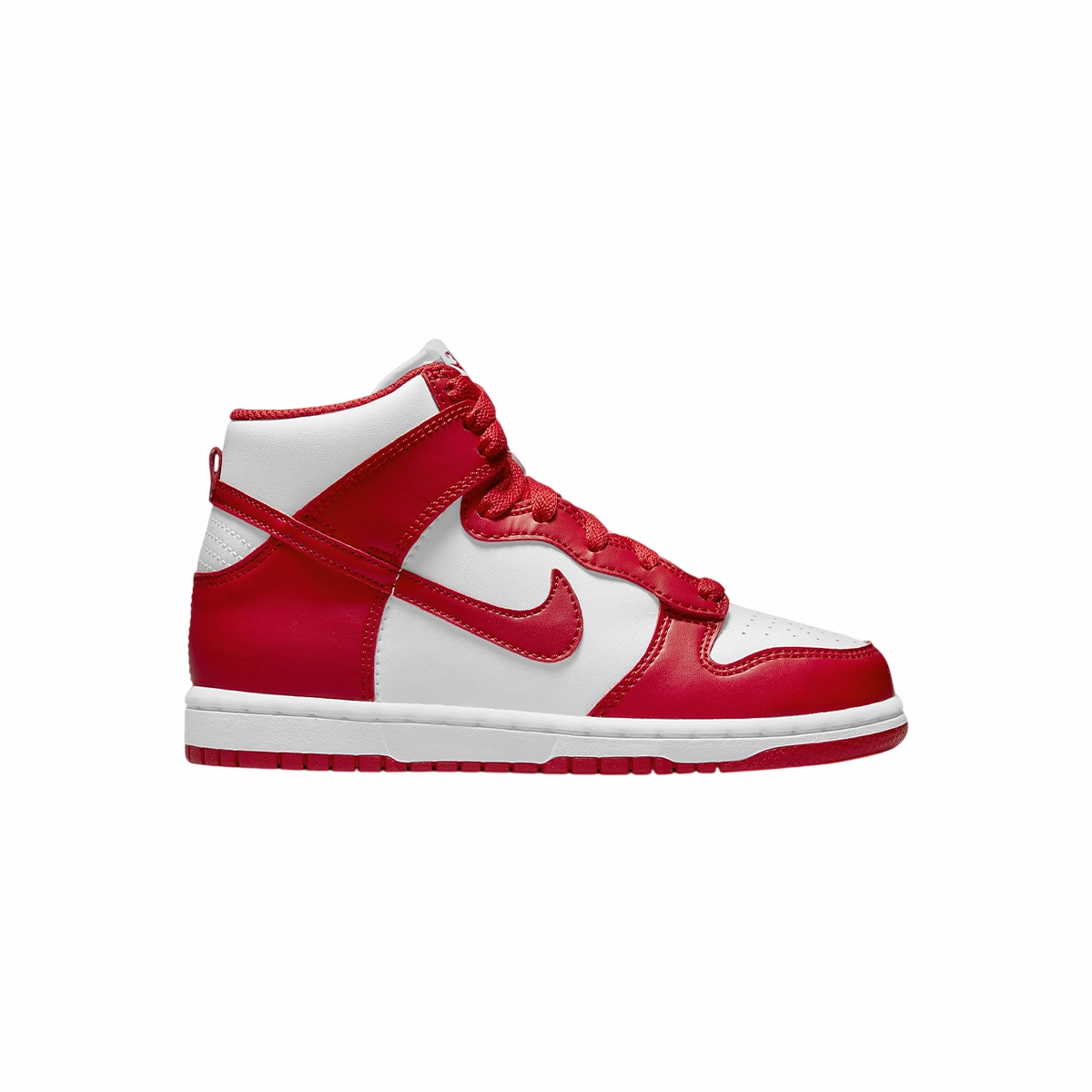 White Leather Slip On Sneakers Nike scarpa Sneakers da bambino Dunk High PS DD2314-106 bianco-rosso