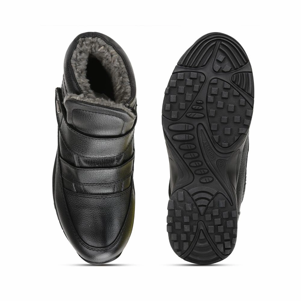 Kenneth Cole Boots Freedom By Liberty Mens EVREST-FUR Casual Black Lacing Boots