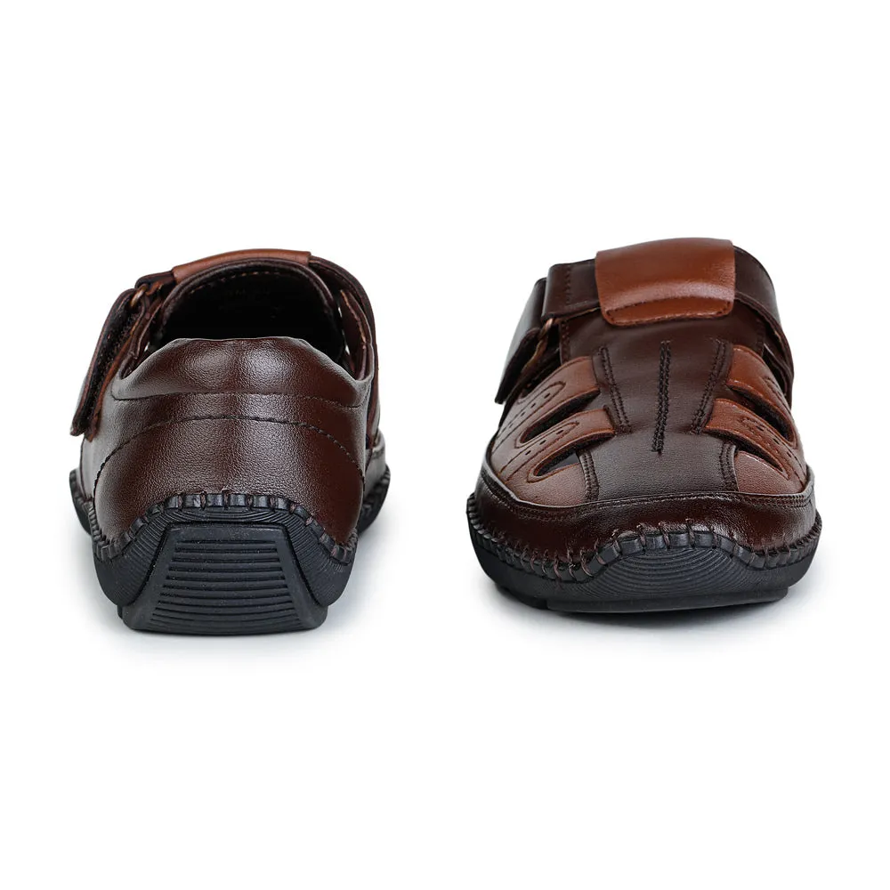 Coolers Formal (Brown) Sandals For Men BM-6N By Liberty Jamaica Wedding