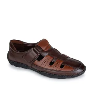 Coolers Formal (Brown) Sandals For Men BM-6N By Liberty Sandals Nails