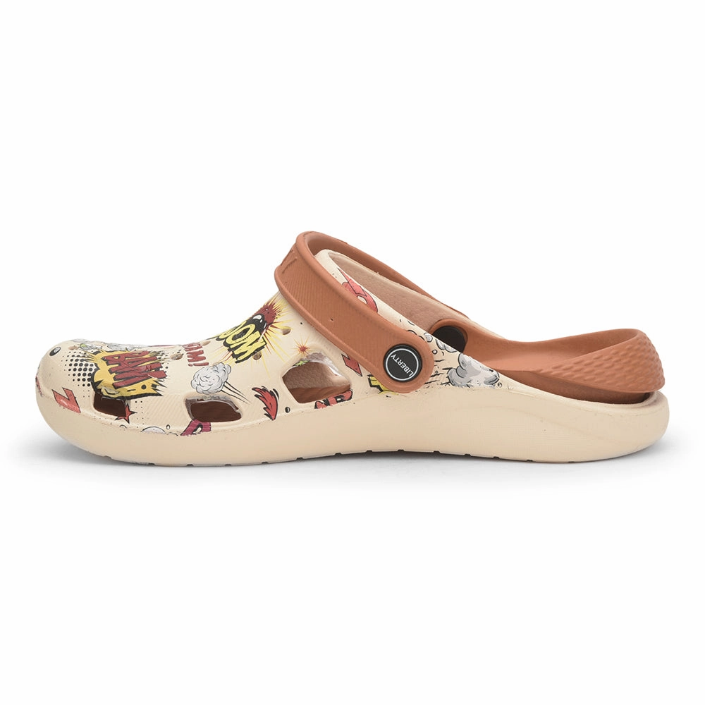 Athletic Sandals For Walking A-HA By Liberty LPMXT-810 Men Cream Clogs