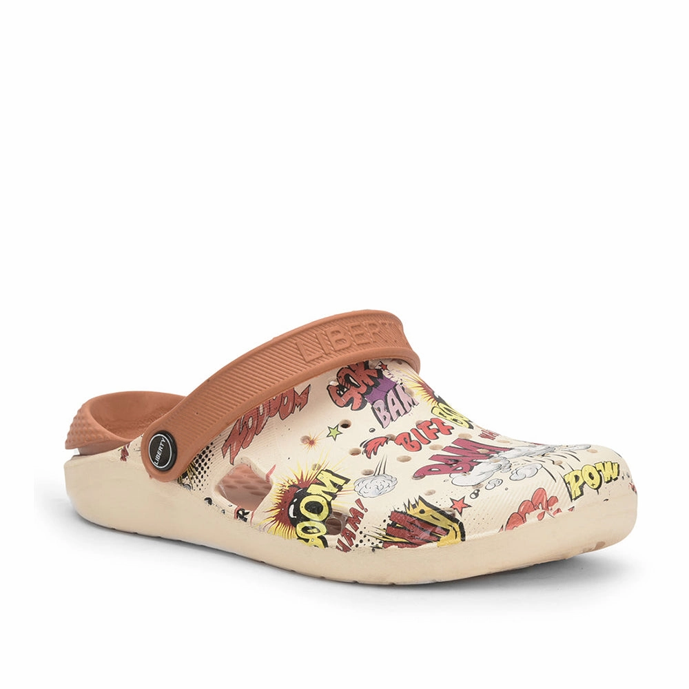 A-HA By Liberty LPMXT-810 Men Cream Clogs Madrid Sandals