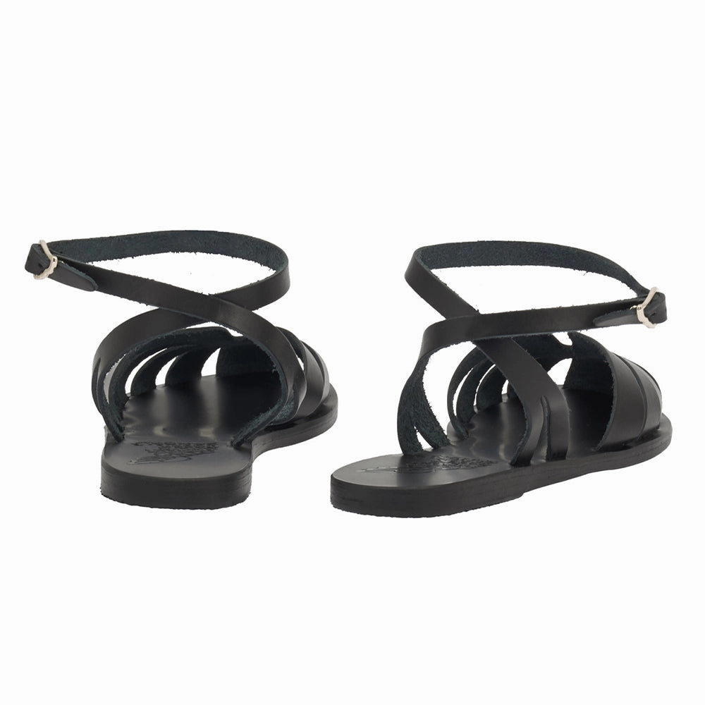 Aella Black Bottega Knot Sandals