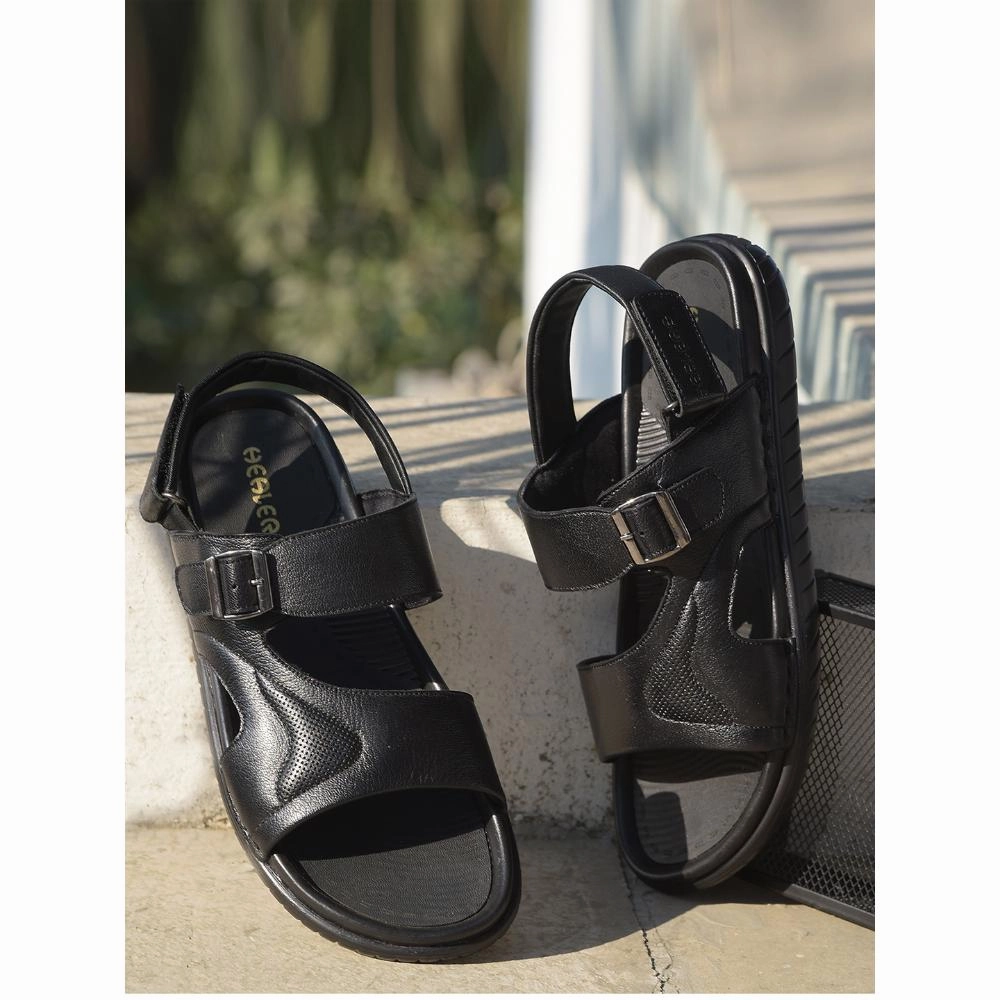 Sandals Antigua Grande Healers By Liberty Mens OSL-51 Black Casual Sandal