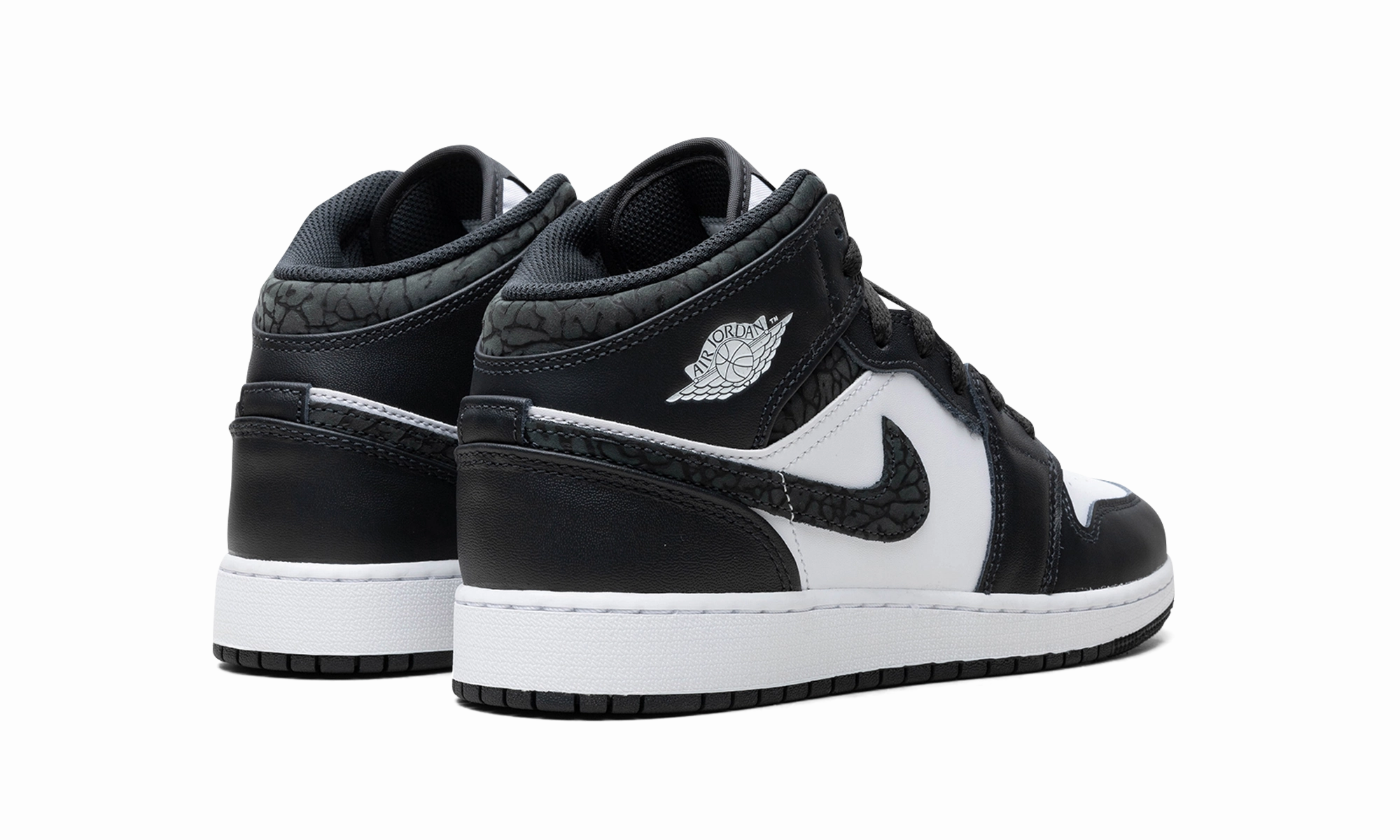 Air Jordan 1 Mid GS "Panda Elephant" Nike Brazil Shoes